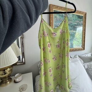 Delicates Lime Green Floral Dress